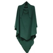 ZUARFY Eid Prayer Garment Long Khimar Islamic Women Hijab Sleeveless Tops Abaya Hijab