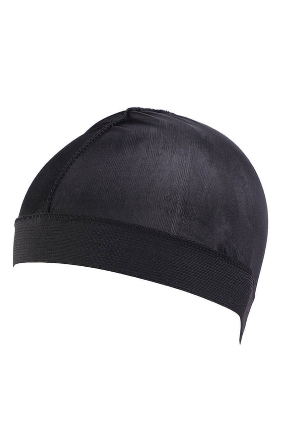 Elastic Band Silky Satin Bonnet Kids Dome Wave Caps Elastic Stretch Hair Cover Hat Night Sleep Cap Hair Accessories