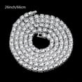 thumbnail image 1 of ZUARFY Hip Hop Crystal Jewelry Iced Tennis Chain Men Chunky Necklace Iced Cubic Zircon Miami Cuban Link Chain Necklace Jewelry, 1 of 19