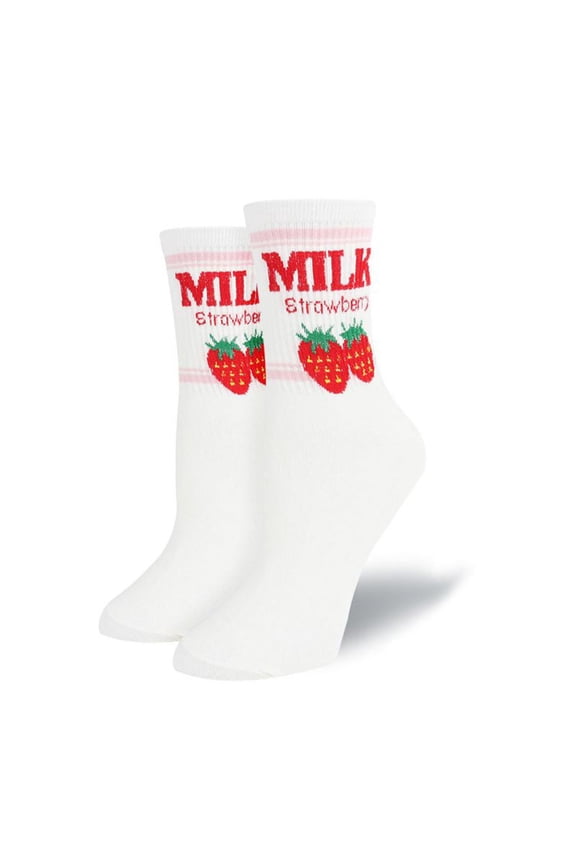 Kawaii Sweet Women's Socks Funny Cute Cream Candy Color Milk Strawberry Socks For Girl Christmas Gift Japanese Harajuku Funny Socks Calcetines Mujer
