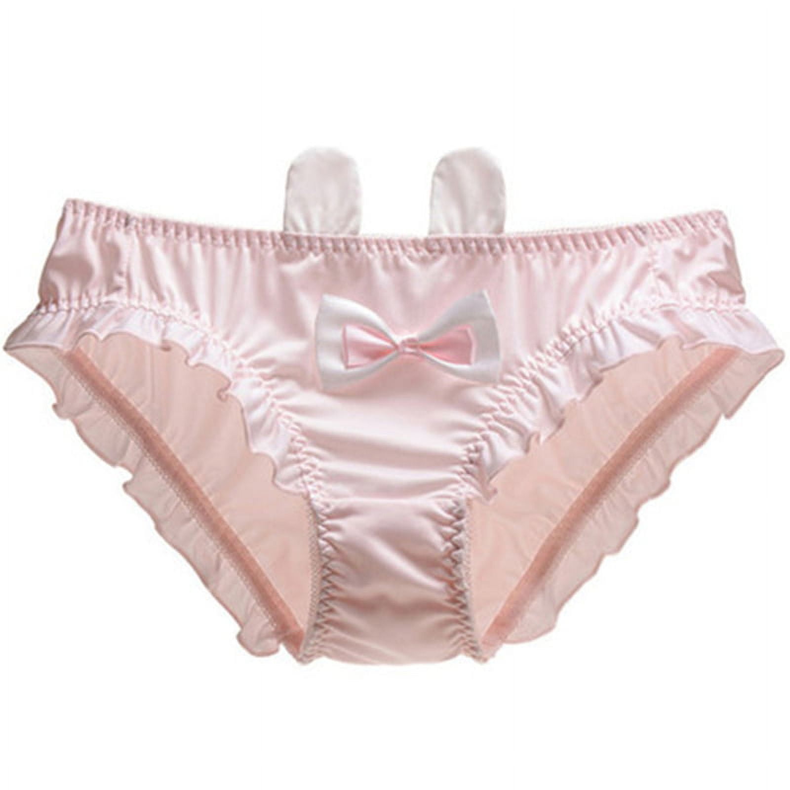 Women Girls Briefs Lovely Cute Lolita Kawaii Princess Sexy Lace Trim Satin Panties  Underwear Hot Side Tie Pleated Unde : : Clothing, Shoes &  Accessories