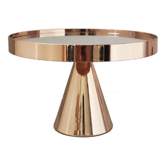 ZUARFY Round Ornate Metal Plateau Riser Metal Display Cupcake Stands Practical Gift