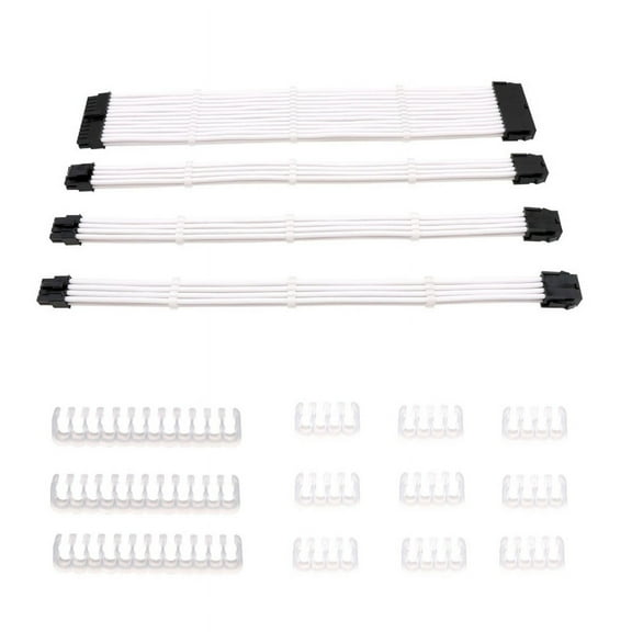 ZUARFY Sleeved Cable 18AWG Sleeved PSU PC Extension Power Cord Cable Kit CPU PCIE AT X