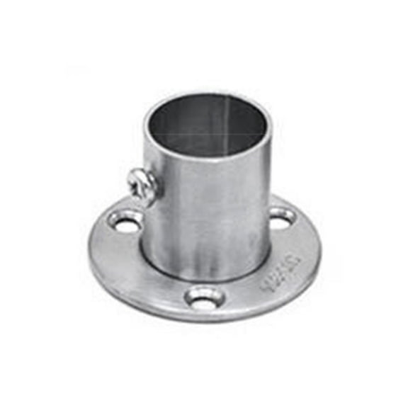 ZUARFY Stainless Steel Closet Rod Flange Holder Shower Curtain Socket Bracket Support for Pipe (16mm/19mm/22mm/25mm/32mm)