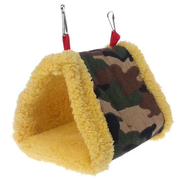 ZUARFY Winter Warm Bird Cage Parrot Hammock Hanging Bed Cave House Swing Nest Tent