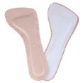 thumbnail image 1 of ZUARFY Women Anti-Slip Sweat Absorbent Shoe Insoles Faux Leather 3/4 Massage Adhesive Cushion Inserts for High Heels Sandals, 1 of 17