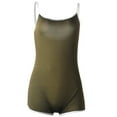 thumbnail image 1 of ZUARFY Women Sleeveless Bodycon Jumpsuit One Piece Sexy Spaghetti Strap Short Rompers, 1 of 19
