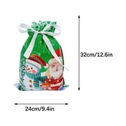 ZUBKTE Christmas Christmas Decoration Drawstring Drawstring Candy Bag (24*32cm)