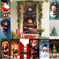 thumbnail image 1 of ZUBKTE Christmas Decor Christmas Decorations 35 X 71 Inch Christmas Door Cover - Santa Claus Pattern - Christmas Day Door Decoration - Festival Party Decoration, 1 of 7