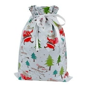 ZUBKTE Christmas Gifts Christmas Decoration Drawstring Drawstring Candy Bag (39*51cm)