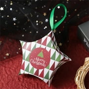 ZUBKTE Christmas Christmas Eve Christmas Candy Packaging Box Customizable Christmas Gift Box Star Candy Gift Packaging Box