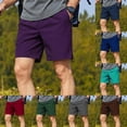 thumbnail image 1 of ZUBKTE Hiking Shorts for Men Split Hem Pocket Design 5 Inch Outdoor Sports Shorts, 1 of 6
