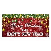 ZUBKTE Nightmare Before Christmas Decor Christmas Garage Door Banner Decorations, Christmas Large Hanging Snowman Santa Garage Cover Murals Indoor Outdoor Merry Christmas Part