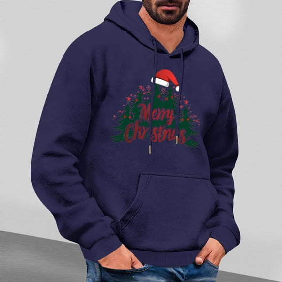 ZUBMGKTE Christmas Sweater Sweatshirts | Santa Claus and Elf Holiday Crewneck Sweatshirt S-2XL