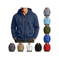 thumbnail image 1 of ZUBMGKTE Hoodies for Men Zip Up Hoodie Drawstring Casual Long Sleeve Pocket Hooded Sweatshirts, 1 of 7