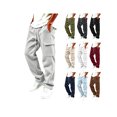 thumbnail image 1 of ZUBMGKTE Men's Baggy Fleece Cargo Sweatpants Loose Casual Jogger Pants Open Bottom Sweatpants for Athletic Workout with Pockets, 1 of 8
