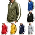 thumbnail image 1 of ZUBMGKTE Men's Full-Zip Jackets, Jackets with Turn-Down Collars, and Casual Fall Sports Jackets with Pockets M-3XL, 1 of 6