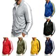 thumbnail image 1 of ZUBMGKTE Men's Full-Zip Jackets, Jackets with Turn-Down Collars, and Casual Fall Sports Jackets with Pockets M-3XL, 1 of 6