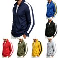 thumbnail image 1 of ZUBMGKTE Men's Full-Zip Jackets, Jackets with Turn-Down Collars, and Casual Fall Sports Jackets with Pockets M-3XL, 1 of 6