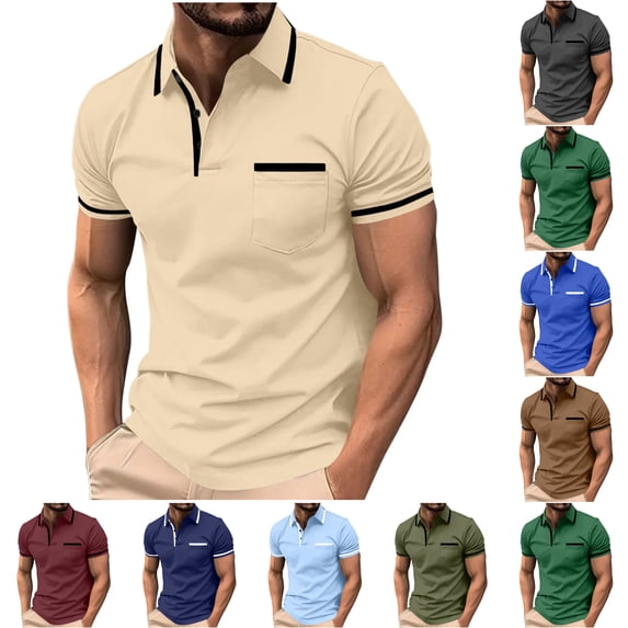 ZUBMGKTE Men's Lightweight Solid Color Button Up Short Sleeve Casual Shirt With Pocket Versatile Daily Woven Top Big & Tall S-3XL