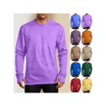 thumbnail image 1 of ZUBMGKTE Men's Long Sleeve Workout Shirts with Thumb Holes Moisture Wicking Quick Dry Base Layer, Athletic Running Gym Hiking Shirts, Polyester Undershirts, 1 of 8