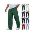 thumbnail image 1 of ZUBMGKTE Pants for Men Casual Elastic Waist Loose Straight with Pockets, 1 of 7