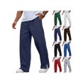 thumbnail image 1 of ZUBMGKTE Pants for Men Casual Elastic Waist Loose Straight with Pockets, 1 of 7