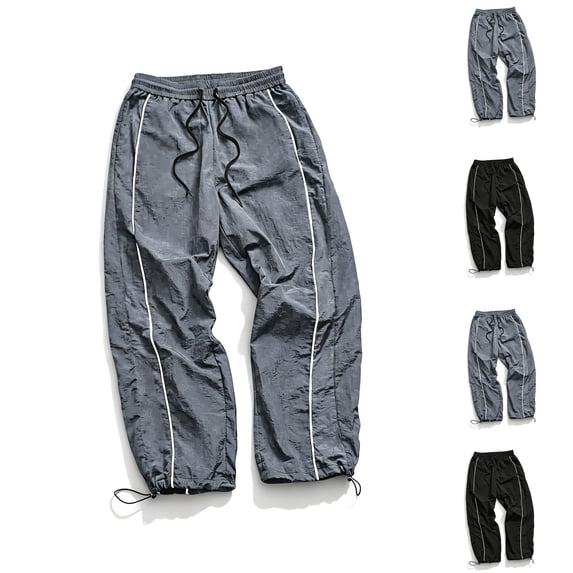 ZUBMGKTE Pants for Men Lightweight Quick Dry Hiking Running Workout Outdoor Sports Sweat Pants