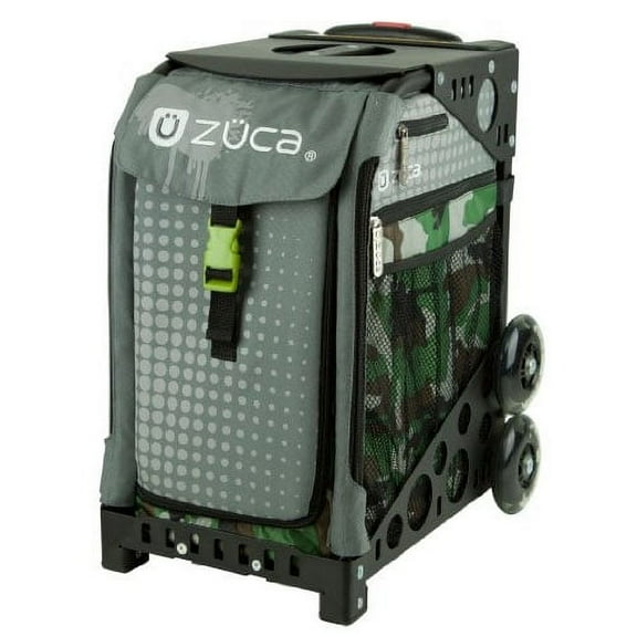 ZUCA Sport Paintball Insert Bag (Camo w/ Gray Dots) w/ Frame (Black)