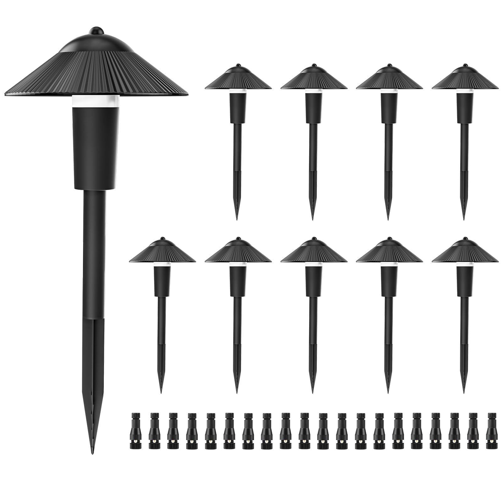 ZUCKEO LED Low Voltage AIF4 Landscape Lights 5W Pathway Lights Low