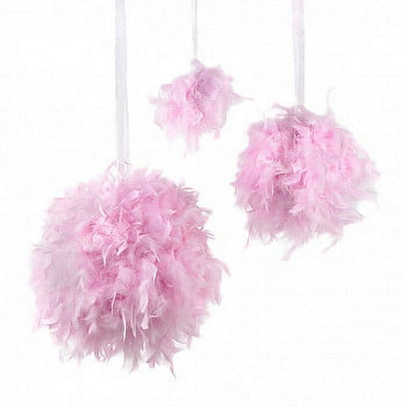 ZUCKER ® Chandelle Feather Pom Poms - 6" - Candy Pink 1 piece pack