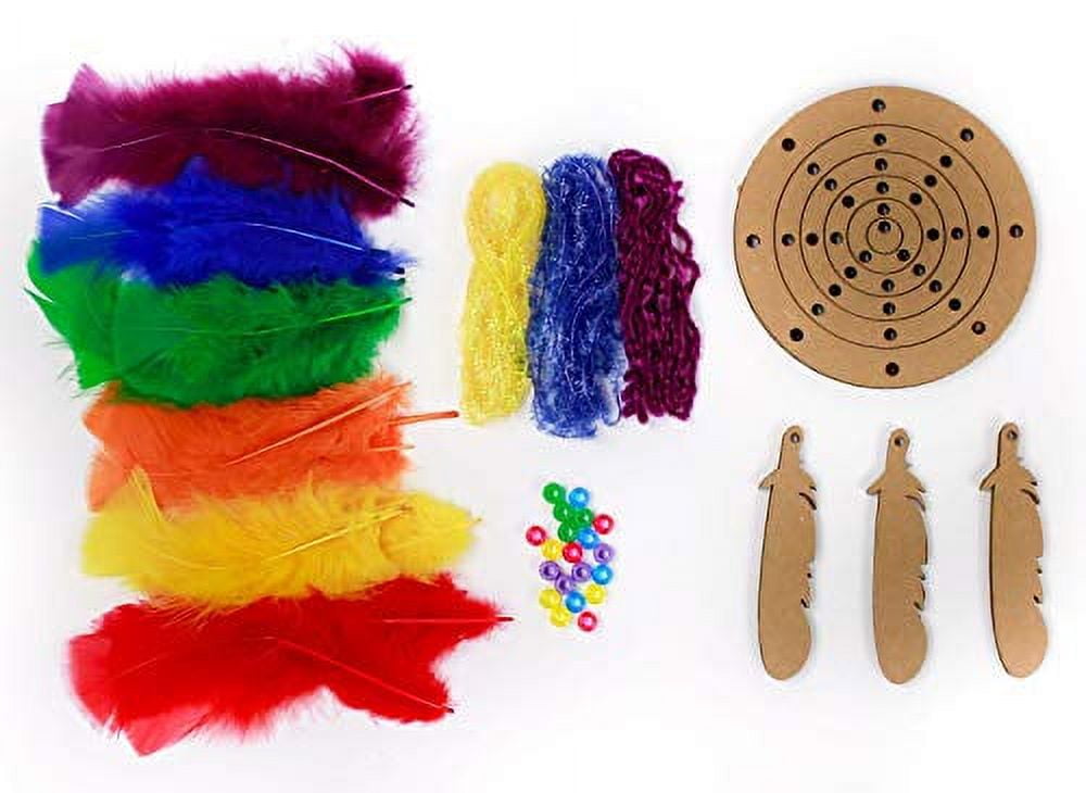 ZUCKER DIY Dream Catcher Kit, Dream Weaver Rainbow 5 Inches, Dreamcatcher  Craft Kit, Craft Kits for Kids, Kids Crafting Kit