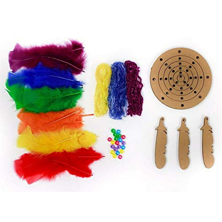 ZUCKER DIY Dream Catcher Kit, Dream Weaver Rainbow 5 Inches, Dreamcatcher  Craft Kit, Craft Kits for Kids, Kids Crafting Kit