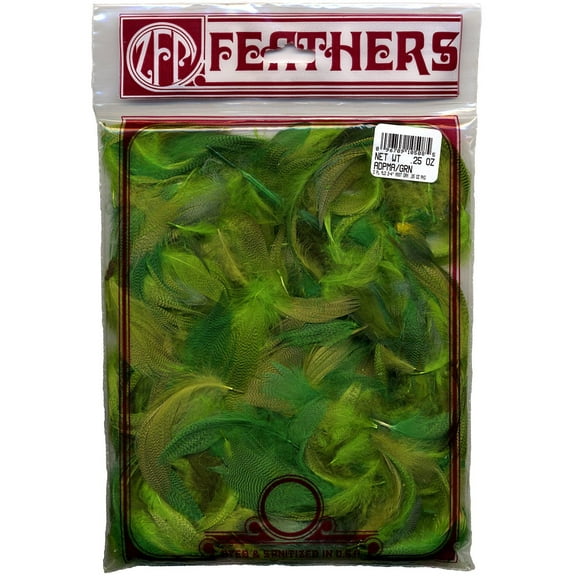 ZUCKER Duck Plumage Mallard Assorted Feathers 2 - 4" -230PCS - Green