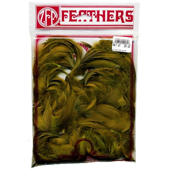 ZUCKER Duck Plumage Mallard Feathers 2 - 4" - 230 pcs - Olive