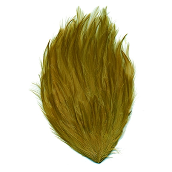 ZUCKER Dyed Hackle Feather Pads - 5" x 7.5" - 12pcs - Beige