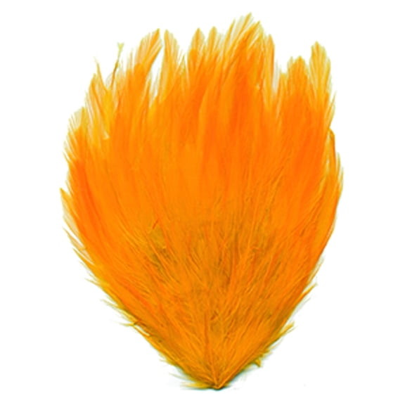 ZUCKER Dyed Hackle Feather Pads - 5" x 7.5" - 12pcs - Gold