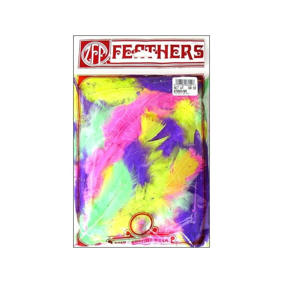 ZUCKER FEATHERS B708A BR ZUCKER FEATHER TURKEY FLATS 5OZ MIX ASTD BRIGHT B708A/BR