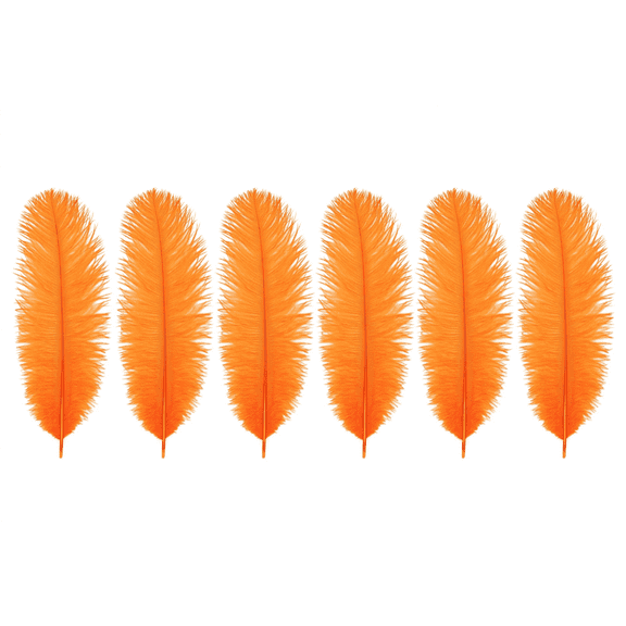 Large Ostrich Feathers - 20-25" Prime Femina Plumes - Orange