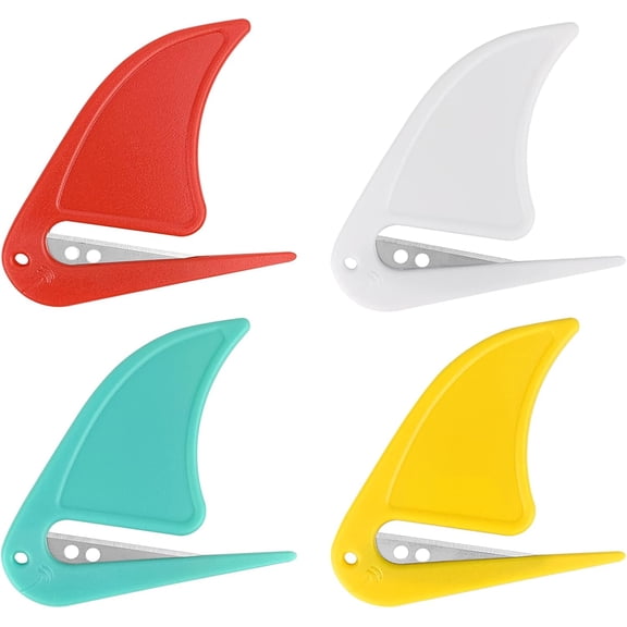 ZUFECY 4pc Letter Opener, Paper Cutter with Blade, Knives Box Suitable for Envelope, Mail Opener