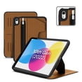 thumbnail image 1 of ZUGU CASE for iPad 10.9 Inch 10th Gen (2022) Slim Protective Case - Magnetic Stand & Sleep/Wake Cover (Model #s A2696, A2757, A2777) - Cognac Brown, 1 of 7