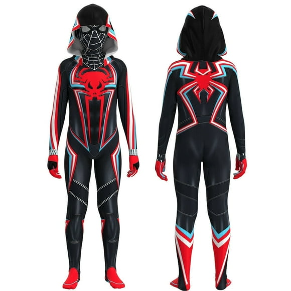 ZUITEH Boys Superhero Miles Suit Halloween Costume Fancy Dress for Child Cosplay Outfits Halloween Gifts for Super Hero Fans