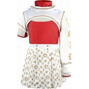 ZUITEH Girls Nova Zombies 4 Costume, Cheerleader Halloween Cosplay Includes Hooded Sweatshirt T-shirt and One-piece Skirt, Nova Fancy Dress up Costume Party Playsuit Costume Cosplay