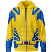 ZUITEH Halloween Costume 2024 New Movie Hoodie Cosplay Costume Shirt for Men Women Kids Novelty Hooded Sweatshirt,Deadpool Costume Halloween Cosplay Costume for Adults