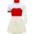 thumbnail image 1 of ZUITEH Zombies Nova Costume for Kids, Girls Zombies Cheerleader Cosplay Mesh Top Skirt Dress Hooded Coat Uniform Outfits,Fancy Dress up Costume Party Playsuit Costume Cospla, 1 of 5