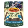 thumbnail image 1 of Zukes Adventure Sticks Beef and Bison Flavor Natural Treats for Dogs, 16 oz Pouch, 1 of 9