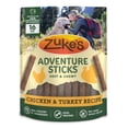 thumbnail image 1 of Zukes Adventure Sticks Chicken and Turkey Flavor Natural Treats for Dogs, 16 oz Pouch, 1 of 9