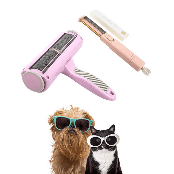 ZUKI's Pet Hair Remover Roller Tool Effortlessly Removes Pet Hair