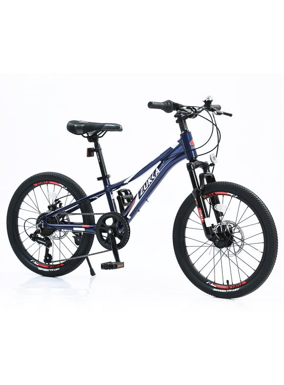 ZUKKA  Mountain Bike for Girls and Boys Mountain 20 inch Shimano 7-Speed Bike （Blue）