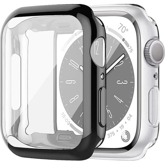 ZUKKASHAN 2 Pack Screen Protector Compatible with Apple Watch Case 40mm,Soft TPU Case Full Protection HD Clear Cover for Apple Watch Series 6 Se 5 4 40mm